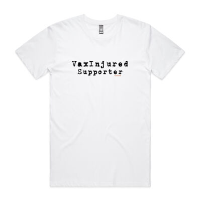 Mens/Unisex Supporter Front Print Black Ink Thumbnail